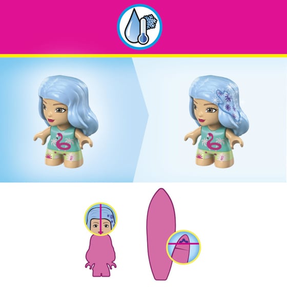 Φιγούρα MEGA Barbie Color Reveal με Αξεσουάρ image 6
