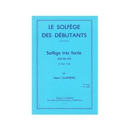 Classens - Le Solfege Des Debutants (cle De Sol), Vol.2