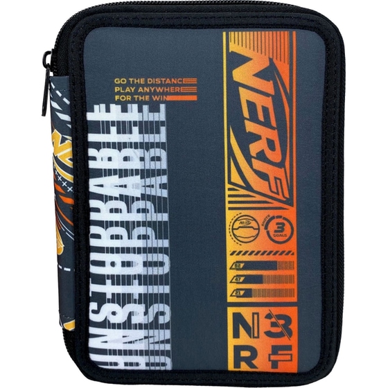 Κασετίνα Παραλληλόγραμμη Γεμάτη Nerf Universe Διπλή image 0