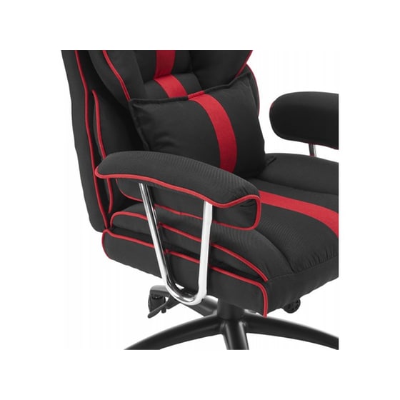 Καρέκλα Gaming White Shark Lemans από Ύφασμα - Μαύρη/Κόκκινη image 2