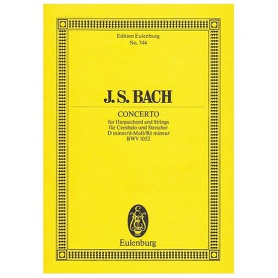 Βιβλίο Για Σύνολα Editions Eulenburg Bach - Concerto In D Minor Bwv1052 [pocket Score] image 1
