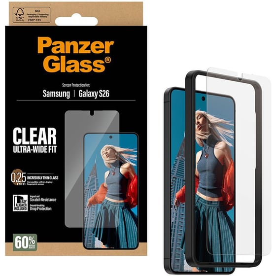 Προστατευτικό οθόνης Samsung Galaxy S26 - PanzerGlass Clear Ultra-Wide Fit Screen Protection 0.25mm image 4