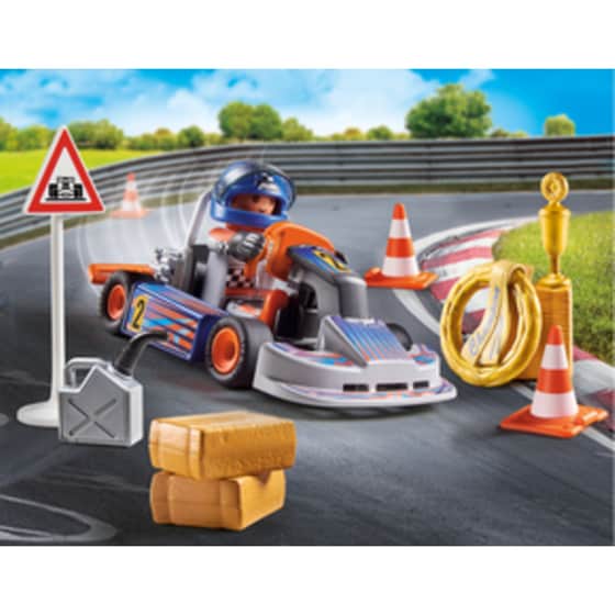 PLAYMOBIL® Sports & Action Gift Set Αγώνας Go-Kart (71187) image 5