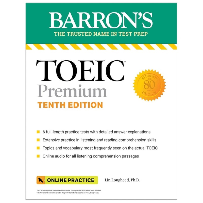 TOEIC Premium: 6 Practice Tests + Online Audio