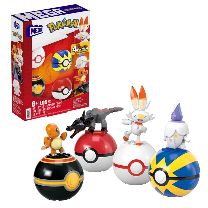 MEGA BLOKS Mega Bloks Τουβλάκια Pokemon Fire-Type Trainer Team (105 Κομμάτια)