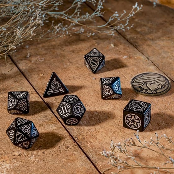 Σετ Ζάρια - The Witcher Dice Set - Yennefer (the Obsidian Star) image 2