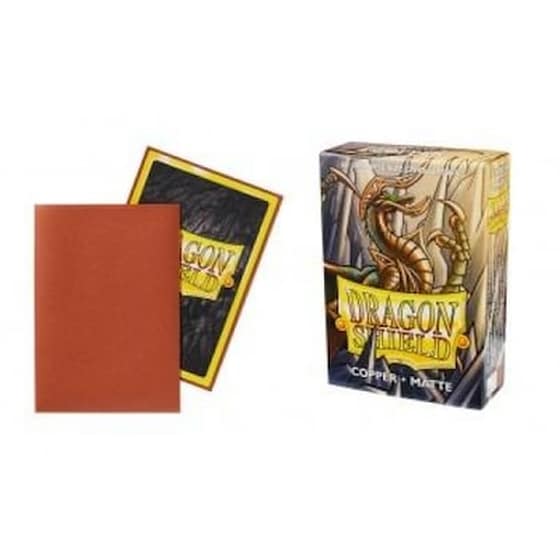 Ygo Dragon Shield Sleeves Japanese Small Size - Matte Copper (box Of 60) image 0