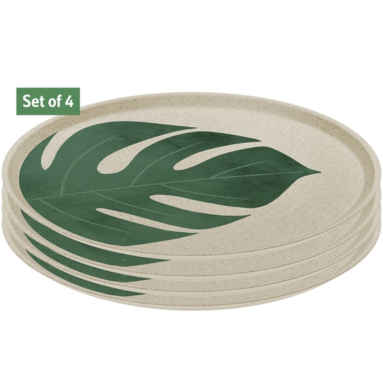 Σετ Μεγάλα Πιάτα Koziol Monstera 4 τμχ 24 cm - Nature Desert Sand image 0