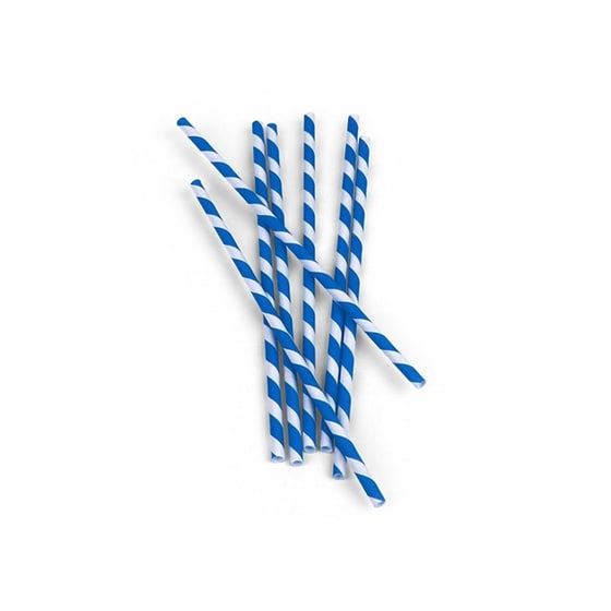 Καλαμάκια Χάρτινα Μπλε image 1