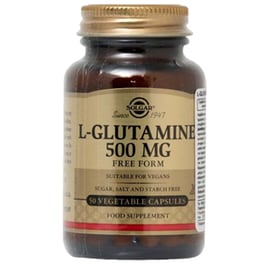 Αμινοξύ Solgar L-glutamine 500mg - 50 κάψουλες