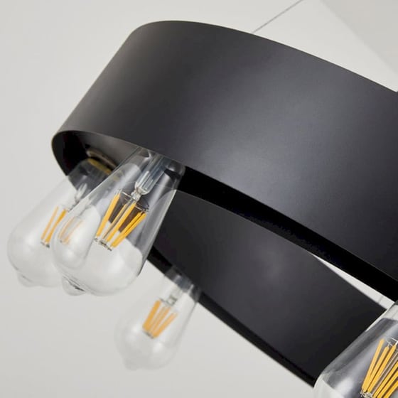 Φωτιστικό Οροφής Πολύφωτο Homelighting Tale 77-8255 Μεταλλικό - Μαύρο image 2