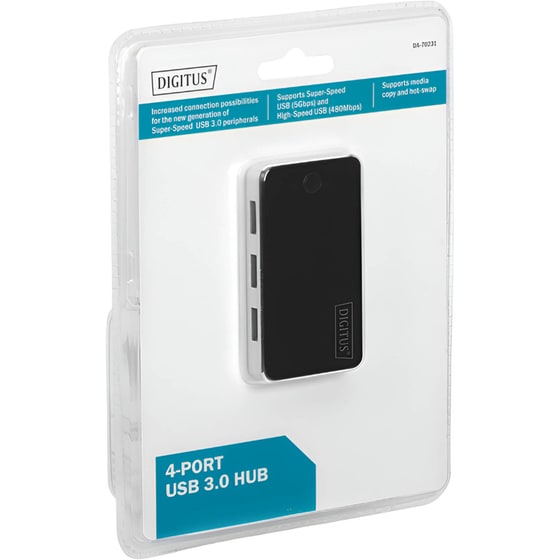 Digitus DA-70231 USB Hub 4-Port USB 3.0 συμβατό με USB-A image 6