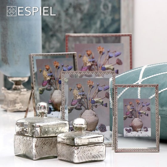 Κορνίζα Espiel Fam217 Μεταλλική 10x15 cm - Χρυσή image 1