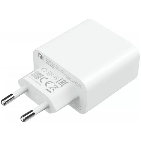 Φορτιστής Πρίζας Xiaomi Mi Travel Charger Combo 2 Ports Usb-C/Usb 3A 33W - Λευκό image 1
