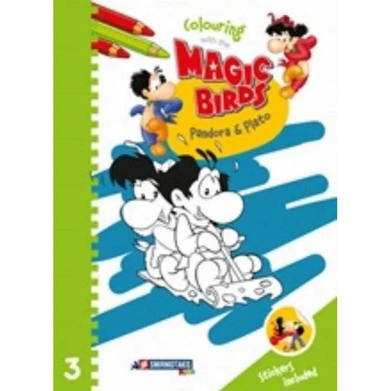 Colouring Magic Birds Pandora Plato