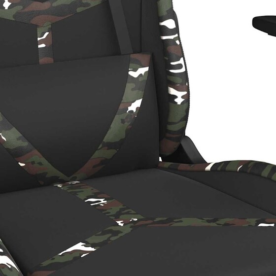 Καρέκλα Gaming VIDAXL 345433 με Ρυθμιζόμενα Μπράτσα από Τεχνητό Δέρμα - Μαύρο image 5