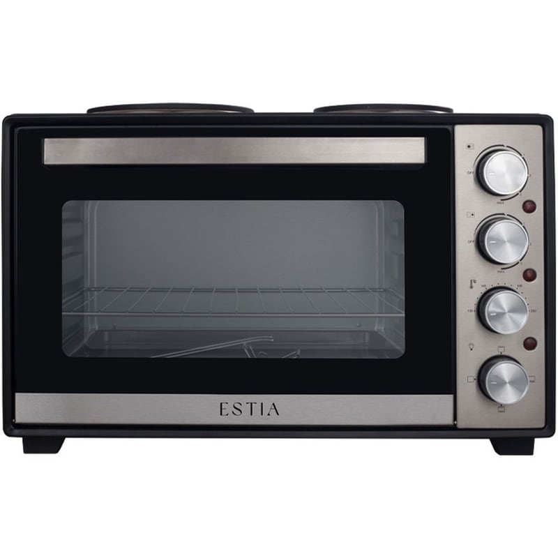 ESTIA 06-33828 38 L Μαύρο Φουρνάκι