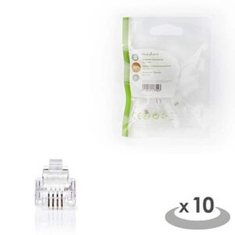 Nedis Tcgp90923tp Telecom Connector Rj11 Male 10 Pieces