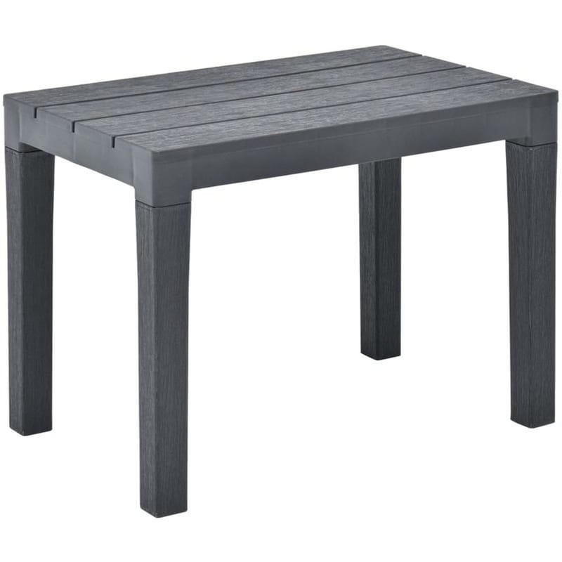 Τραπέζι Εξωτερικού Χώρου VidaXL Πλαστικό 2 Τμχ - Ανθρακί VIDAXL