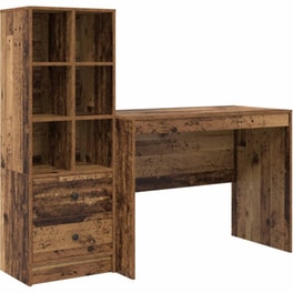 Γραφείο VidaXL 145,5x50x127 cm - Παλιό Ξύλο (2 τεμ.)