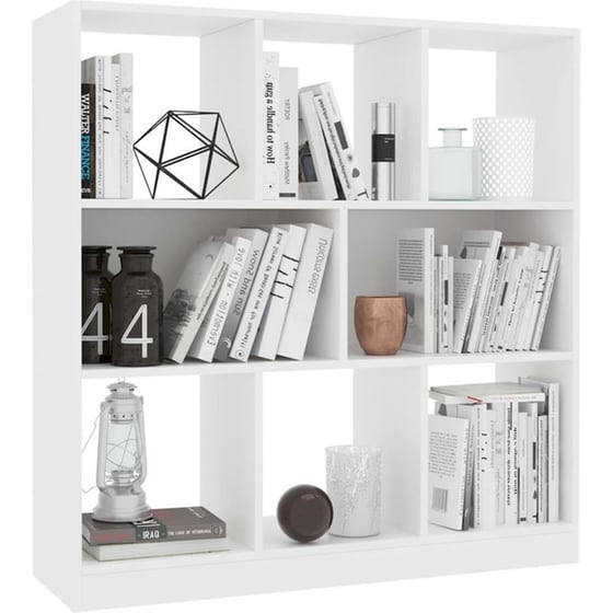 Βιβλιοθήκη VidaXL από  Μοριοσανίδα 97.5x29.5x100 cm - Λευκό image 2