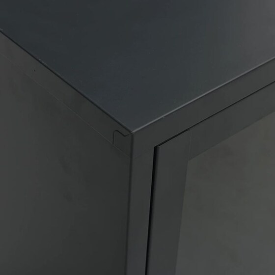 Έπιπλο Τηλεόρασης VidaXL Ατσάλι Και Γυαλί 105x35x52cm - Μαύρο image 7