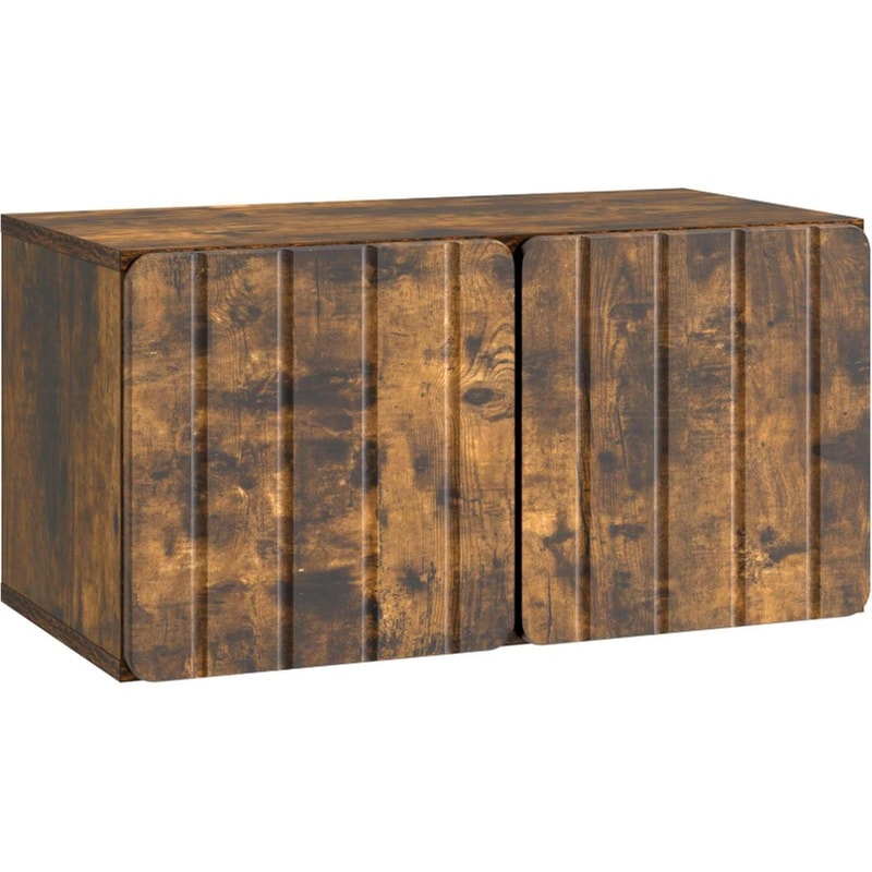Επιτοίχιο Έπιπλο Τηλεόρασης VidaXL 59.5x31x30 cm - Καφέ Δρυς