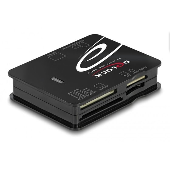 Delock Card Reader 91007 Για Micro Sd/sd/cf/ms/xd/m2, Μαύρο image 1