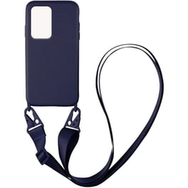 Θήκη Xiaomi Redmi Note 11 Pro+ 5G - My Colors Carryhang Liquid Silicone Strap - Μπλε Σκούρο