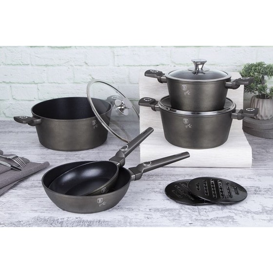 Σετ Μαγειρικά Σκεύη BERLINGER BH-7773 10 τμχ Καφέ image 1