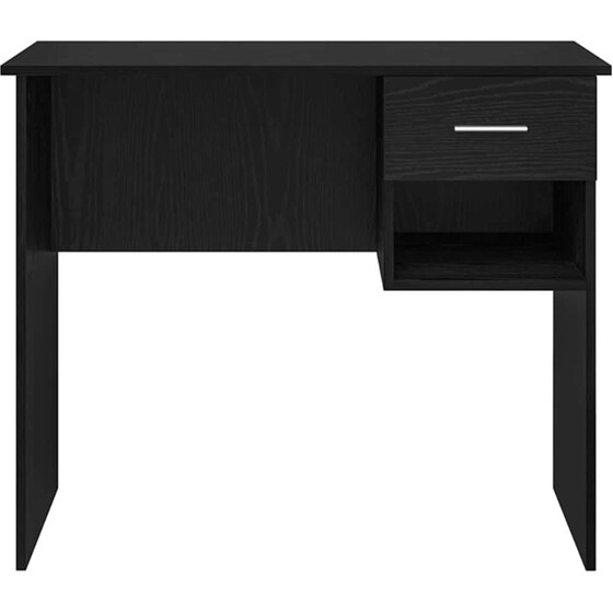 Γραφείο VidaXL από Επεξεργασμένο Ξύλο 90x49x75 cm - Μαύρη Οξιά image 4