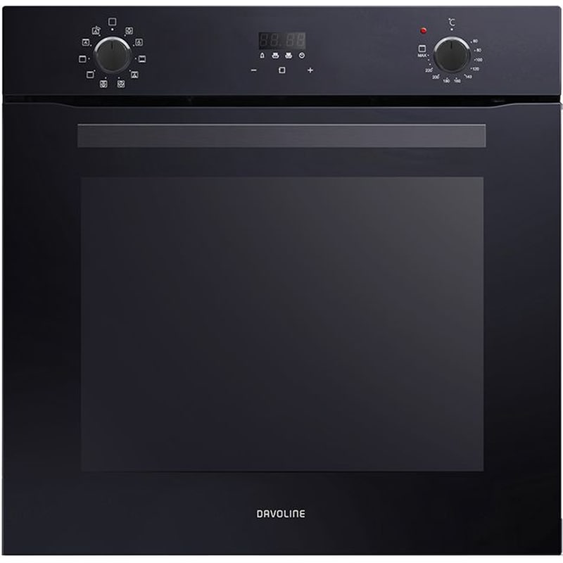 DAVOLINE BBO 7210 72 Lt Μαύρο Εντοιχιζόμενος Φούρνος Άνω Πάγκου