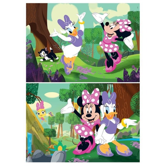 Παιδικό Παζλ Clementoni Super Color Disney Minnie (2x60 Κομμάτια) image 2