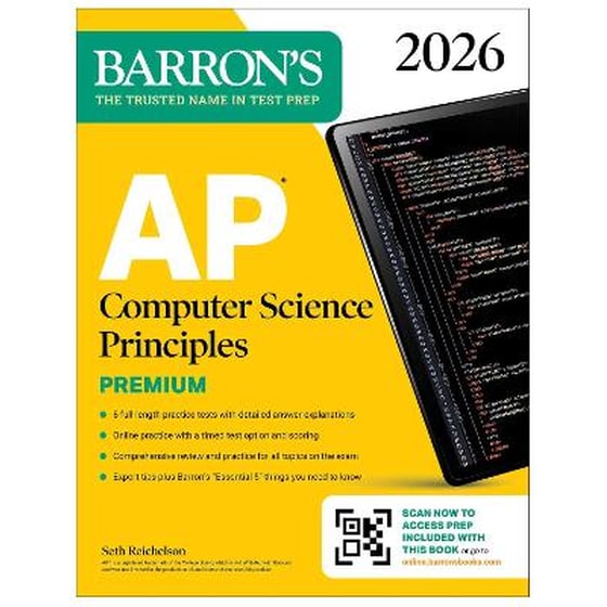 AP Computer Science Principles Premium, 2026: Prep Book with 6 Practice Tests + Comprehensive Review + Online Practice image 0