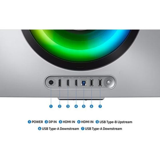 Samsung Odyssey G8 G85SD LS34DG850SUXDU Gaming Monitor 34'' Ultrawide QHD OLED Curved 175Hz 0.03ms image 8