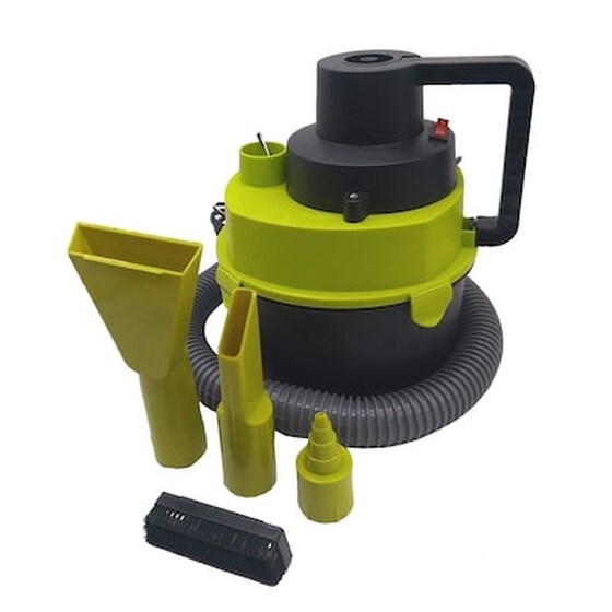 Φορητό Σκουπάκι Στερεών / Υγρών Αυτοκινήτου Με Βουρτσάκι 12v image 1