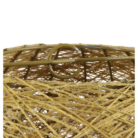 Πλεκτό Σφαιρικό Αμπαζούρ Home Deco Factory La10303 30 cm - Κίτρινο image 2