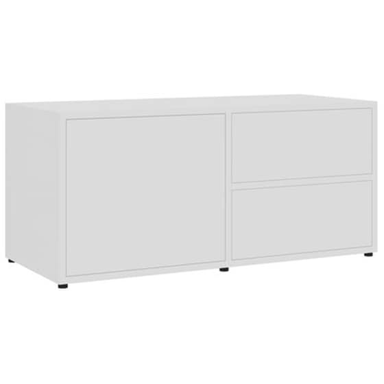 Έπιπλο Τηλεόρασης VidaXL από Μοριοσανίδα 80x34x36cm - Λευκό image 2