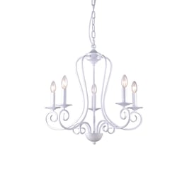 Πολυέλαιος Οροφής Homelighting Laro 77-3658 Μεταλλικός 54x54x55 cm - Λευκός