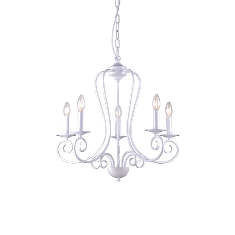 HOMELIGHTING Πολυέλαιος Οροφής Homelighting Laro 77-3658 Μεταλλικός 54x54x55 cm - Λευκός