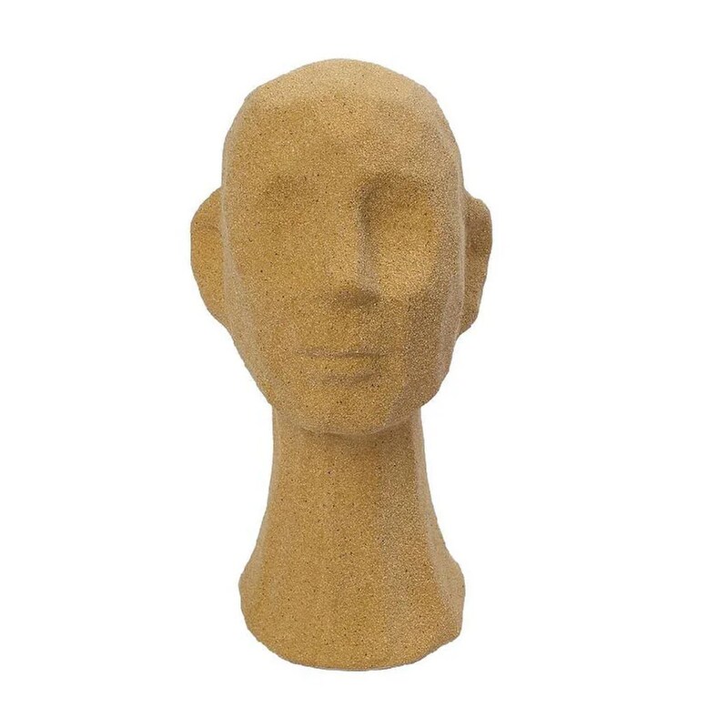 Διακοσμητική Φιγούρα Κεφάλι Espiel Kla336k1 Κεραμική 11.7x11x21.7 cm – Μουσταρδί