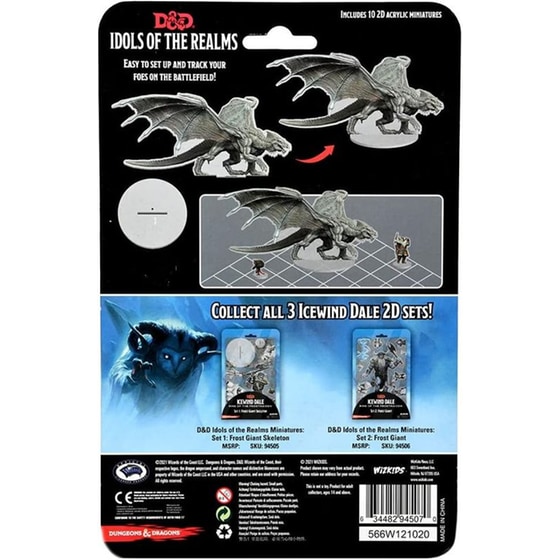 Dd5 Idols: Iwd 2d Young Adult White Dragon Dungeons & Dragons WIZKIDS image 1