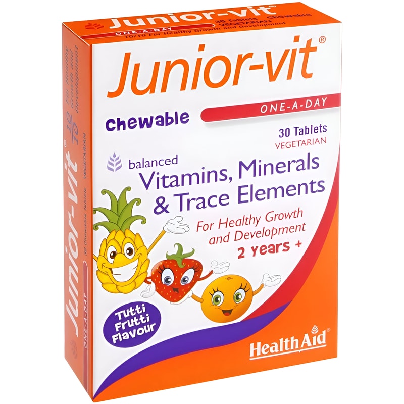 Health Aid Junior Multivitamin Tutti Frutti - 30 ταμπλέτες