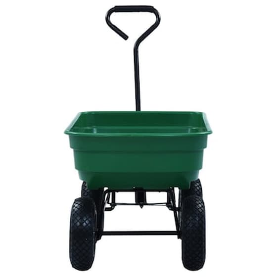 Vidaxl Καρότσι Μεταφοράς Ανατρεπόμενο Πράσινο 300 Κ. 75 Λίτρα image 5