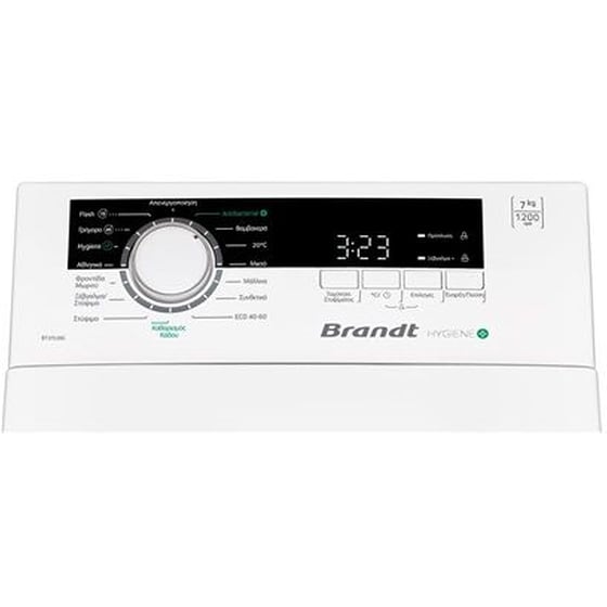 BRANDT BT37028G 7 kg 1200 Στροφές Λευκό Πλυντήριο Ρούχων image 3