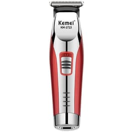 Κουρευτική Μηχανή Kemei KM-1723 - Ασημί/Κόκκινο