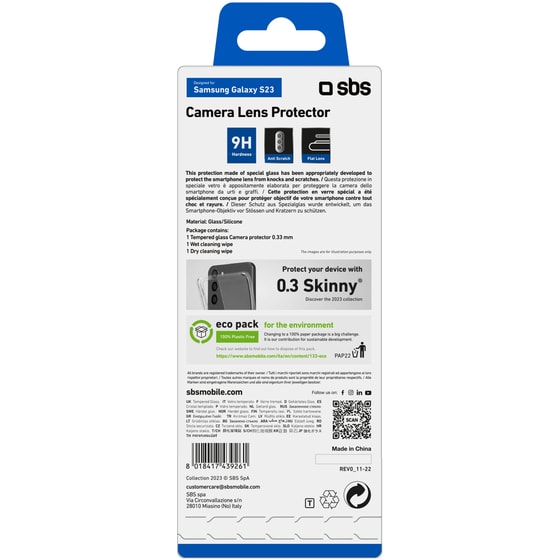 Προστατευτικό κάμερων Samsung Galaxy S23+ - Sbs Camera Lens Protector image 2