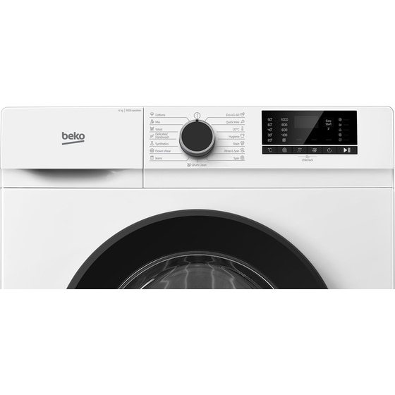 BEKO B1WFK2604WBEE 6 kg 1.000 Στροφές Λευκό Πλυντήριο Ρούχων image 4