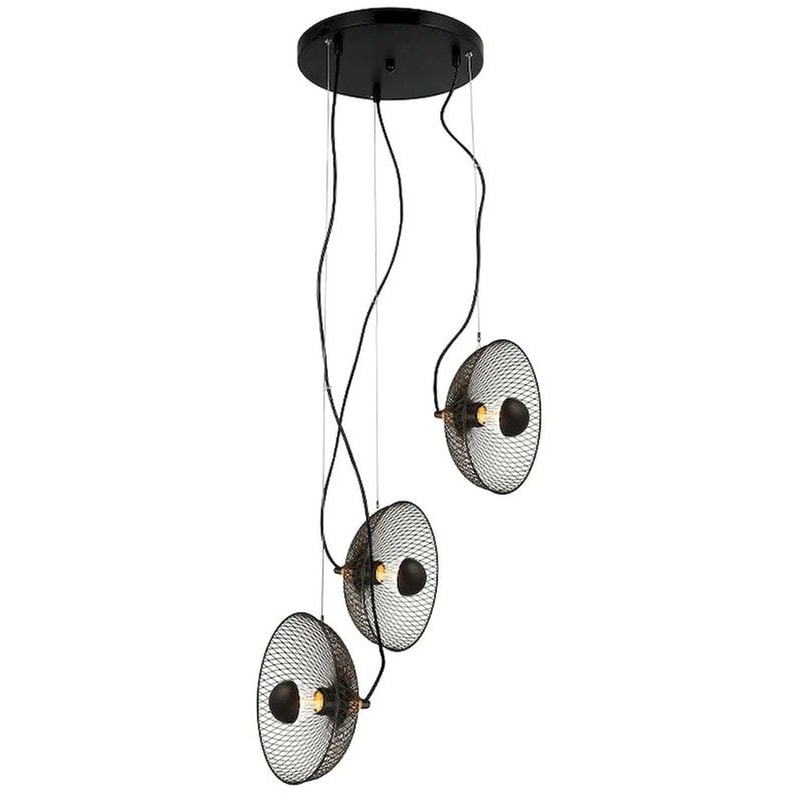 Φωτιστικό Οροφής Τρίφωτο Aca Kobe Hl45843p40b Μεταλλικό - Μαύρο ACA DECOR