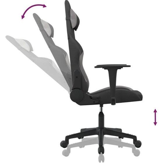 Καρέκλα Gaming VIDAXL 3143734 - Γκρι image 4